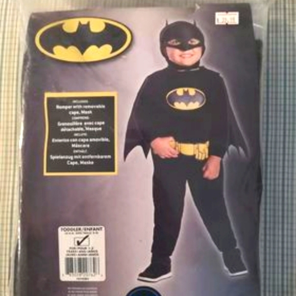 Batman Costume Size Toddler, 2-4, fits 1-2 yrs - Picture 2 of 9